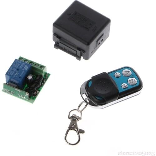 NEW 433Mhz Universal Wireless Remote Control Switch DC 12V 10A 1CH Relay Receiver Module