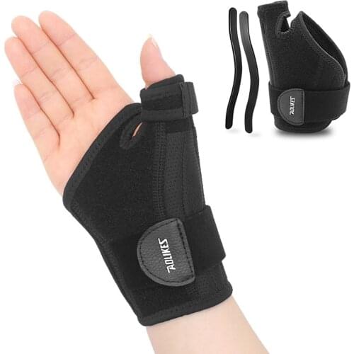 1PCS Wrist Brace Support Fitted Right/Left Thumb Stabilizer Adjustable Wrist Support Wrap for Volleyball Badminton