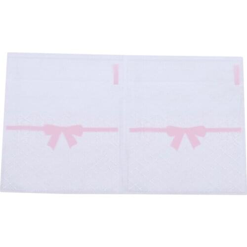 100pcs/lot Lace Bowknot Cookie Packaging Bags 7x7cm Samll Gift Bag Plastic Heigh Quality For Biscuits Snack Package Hot Sale