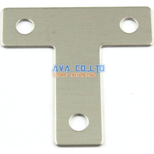 32 Pieces 40*40mm Stainless Steel T Shape Flat Corner Brace Bracket