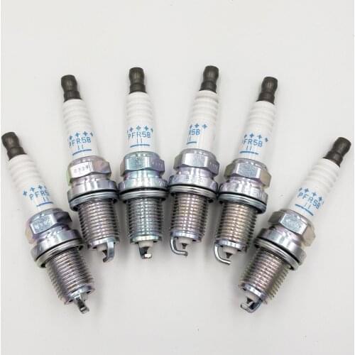 6PCS PFR5B11 22401AA570 Iridium Spark Plugs 22401-AA570 PFR5B-11 For Subaru Forester Impreza Legacy Nissan
