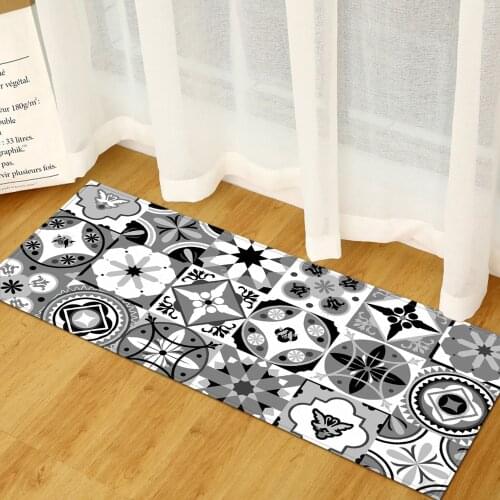 Bohemian Carpet Antislip Water Absorbing Carpet Bohemia Style Water Absorption Area Rug for Kitchen Livingroom Bathroom Door Mat