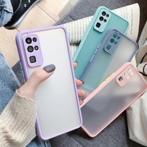 Camera Protection Phone Case For Samsung A52 A72 A32 S21 S20 FE S10 Plus A51 A71 Note 20 Ultra Shockproof Matte Clear Back Cover