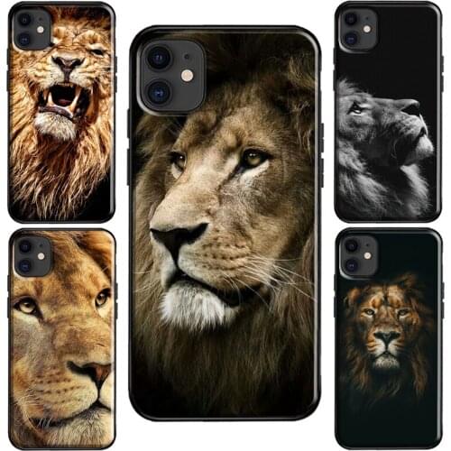 King Of The Jungle Lion Case For iPhone 11 Pro Max XS X XR 6S 7 8 Plus SE 2020 For iPhone 12 Pro Max mini Coque