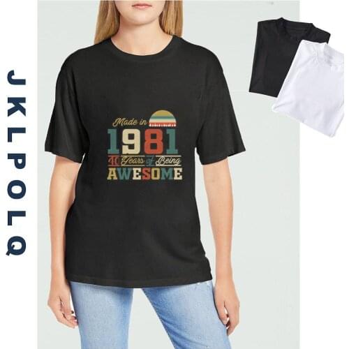 JKLPOLQ Oversized T-Shirt 100% Cotton Womens T Shirts Funny Printing Unisex Short Sleeve Tops