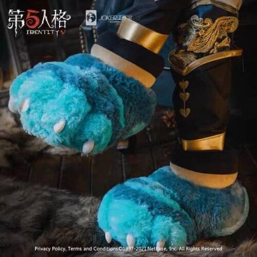 Game Identity V Cosplay Props Survivor Mercenary Naib Subedar New Skin Cheshire Cat Plush Shoes Slippers