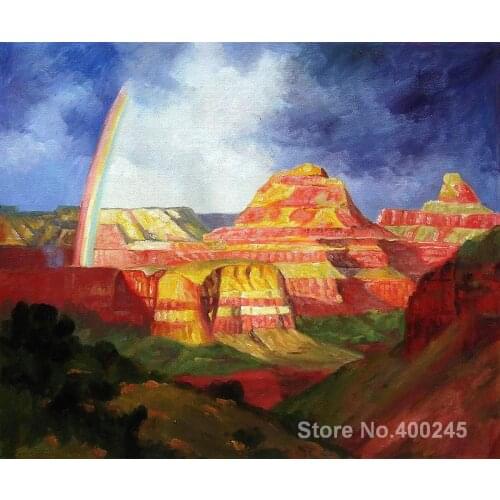 Art oil Painting The Grand Canyon by Edward Henry Potthast High quality Handmade