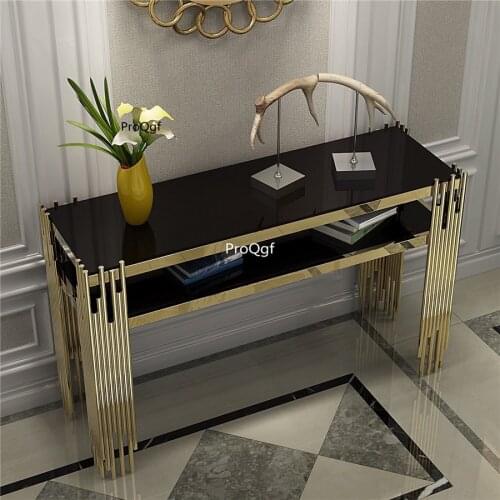 Prodgf 1 Set 130*40*83cm classic corner marble table