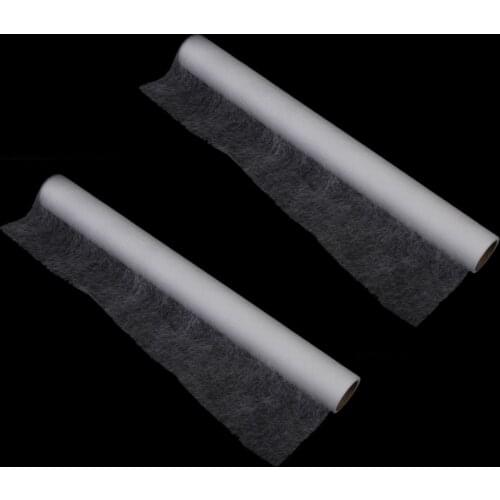 2 Rolls 3 Meters x 40cm Fabric Fusing Tape Adhesive Hem Tape Iron-on Tape Fabric Fusible Bonding Web Tape