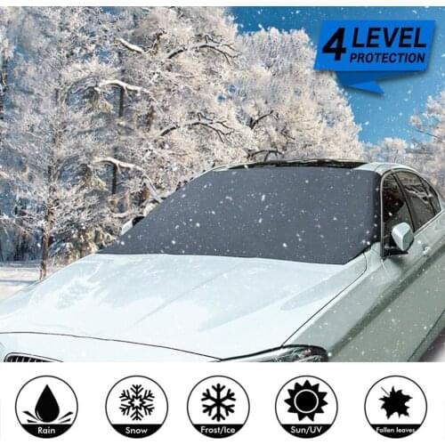 Car Front Windshield Magnet Anti-Frost Snow Anti-Freeze Cover General Durable Car Easy To Fold Cover Accessories