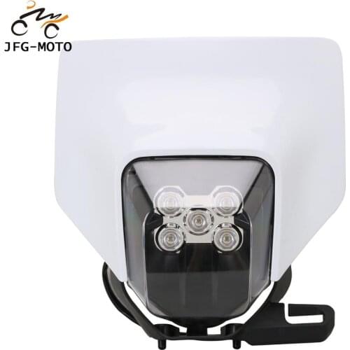 Motorcycle LED Headlight Front Lamp Mask Lighting Headlamp For Husqvarna FC FE FX TC TE TX 125 250 300 350 450 501 FE250 FC250