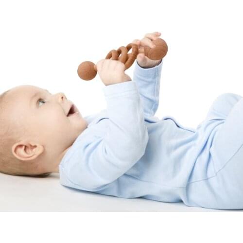 Non-toxic Beech Rattles Wooden Intellectual Developing Teether Bed Bell Baby Toys Beading Beech Musical Newborn Toys For Toddler