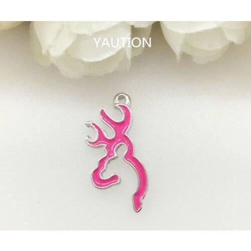 NEW 8pcs Rose Browning Deer Alloy Metal Charms New Pendants Necklace making