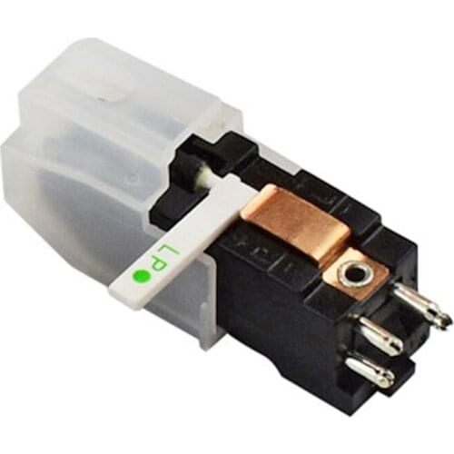 Dual Stylus Turntable Cartridge with Ruby+Sapphire Needles for LP 78 RPM Record Player Replacement Parts