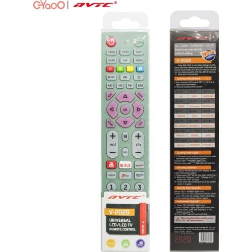 Remote Control Universal Smart Android TV Box LED Remote Control Green V-2020