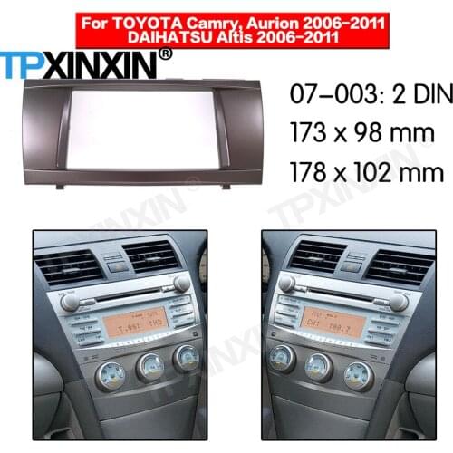 2 DIN Car DVD Player Frame For Toyota Camry 2006 2007 2008 2009 2010 2011 Auto Radio Multimedia Navigation Fitting Fascia