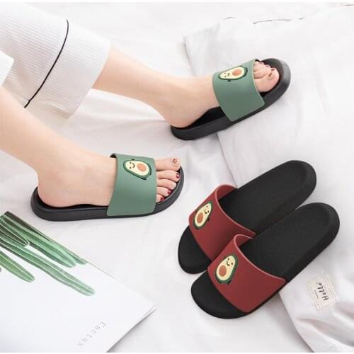 Couples Slippers Women Summer Home Outside PVC Bathroom Family Slippers Indoor Non-skid House Slippers Men Shoes
