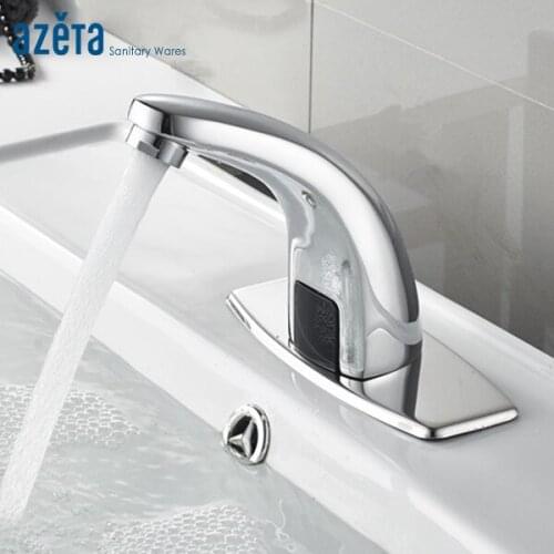 Bathroom Cold Water Touch Sensor Faucet Automatic Water Saving Inductive Electric Water With Battery Power Mixer Tap MK202