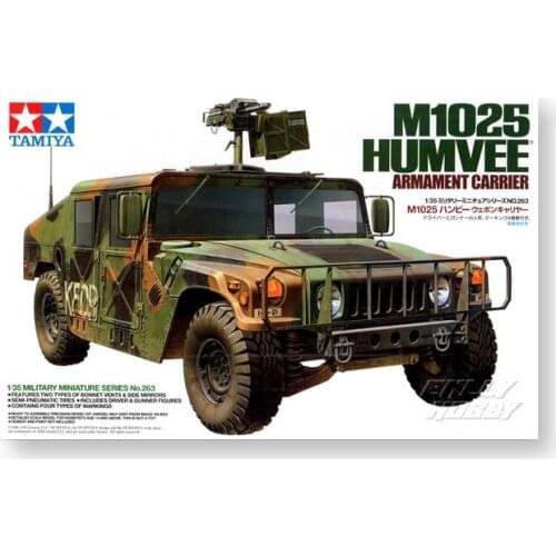 Tamiya Assembled Model 1/35 U.S. M1025 HUMVEE Hummer Jeep Plastic Architectural Model Painting Kit Military Toy Model 35263
