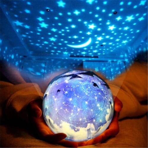 Starry Sky Projector Planet Magic Projector Toy Earth Universe LED Lamp Colorful Rotate Flashing Star Kids Baby Christmas Gift