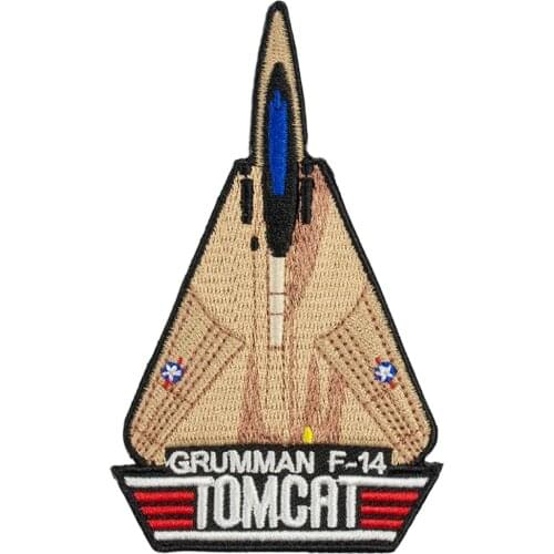 Grumman Tomcat F14 Embroidery Military Iron on Patches for Clothing Accessories Aplliqued on Jacket US Army Vest Custom