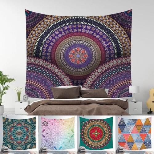 1pc Mandala Printed Background Wall Cloth Bohemian Tapestry Home Wall Hanging Decoration 3 size