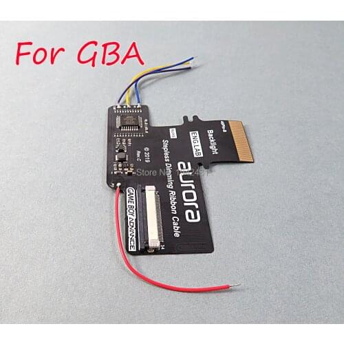 1pc LCD Backlight Kit Model Screen 40pin For GBA Pleating Adapter Cable Game Console Stepless Dimming Plate Free 40Pin