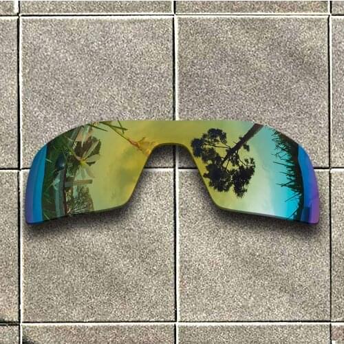 24K Gold Polarized Sunglasses Replacement Lens for-Oakley Oil Rig Frame 100% UV Protection Good Fitness