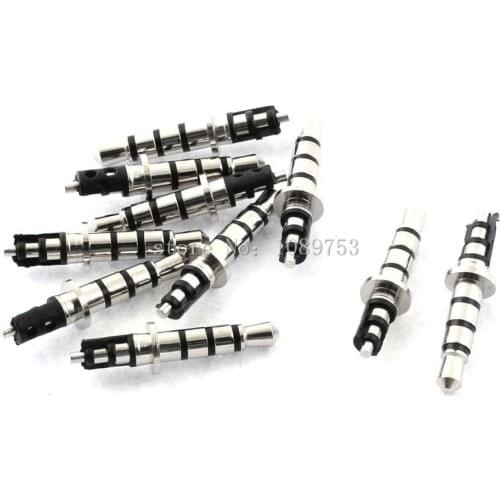 3.5mm 4 Poles Male Repair Audio Headphone Jack Solder Connector Black 20pcs