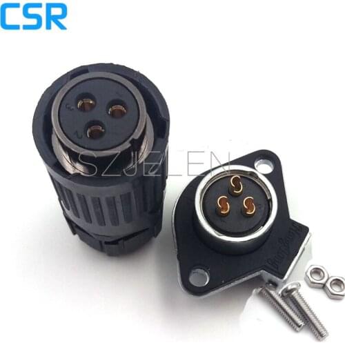 HP20 series 3pin waterproof and dustproof connecto plug/female socket connector, LED cable Board to Wire Connectors