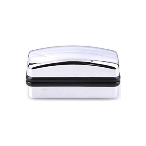 60 PCS/Lots Personalised Silver Polished Chrome Satin Cufflink Boxes Engraved FREE Wedding Gift Mens Accessory Storage cases