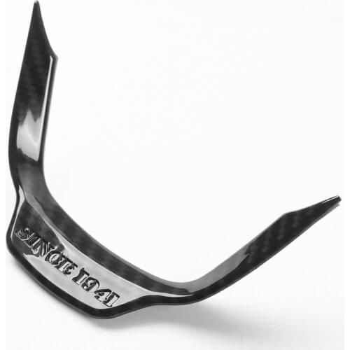 ABS Carbon Fiber Black Car Steering Whee Trim U-Shaped Molding Accessories For Jeep Grand Cherokee Cherokee 2014-16