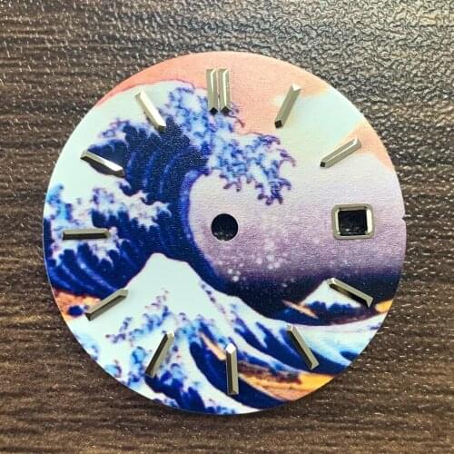 Watch accessories 28.5mm non-luminous surfing dial is suitable for assembly 2813, 8215, 2824 automatic movement