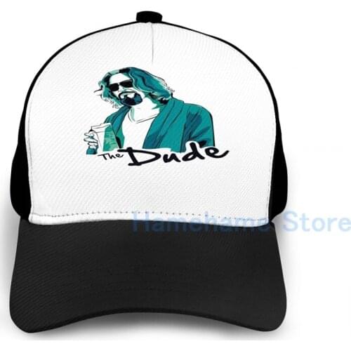 Fashion The Dude, The big Lebowski Basketball Cap men women Graphic print black Unisex adult hat