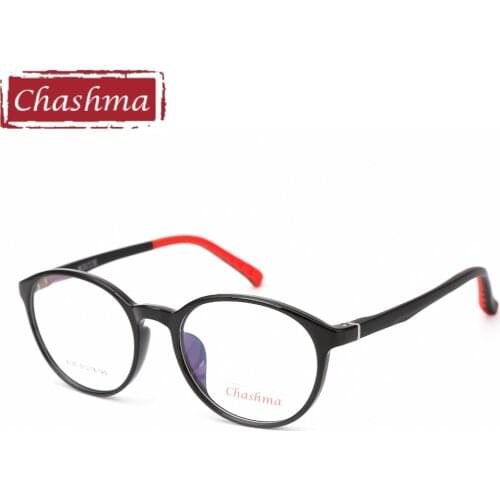 Chashma Brand Quality Eyeglasses Students Glasses Kids Fashion Design Retro Optical Frame TR90 Frame Child Flexible Frames Round