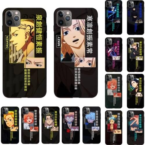 Yinuoda Japanese Anime Jujutsu Kaisen Tokyo Revengers Phone Case for iPhone 11 12 pro XS MAX 8 7 6 6S Plus X 5S SE 2020 XR cover