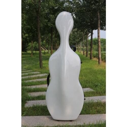 Cello case 4/4 High strength fiber composite material cello box/bag white #3.1