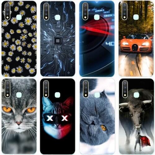 For VIVO Y19 Case Rose Wolf Cute Patterned Cover Soft Silicon Phone Case for Vivo Y 19 Top Quality