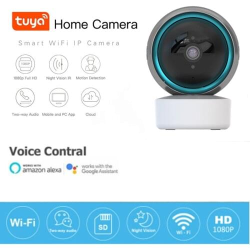 Tuya Smart Life 1080P IP Camera 2MP Wireless WiFi Security Surveillance CCTV Cameras Baby Monitor Google Home Assistant Alexa