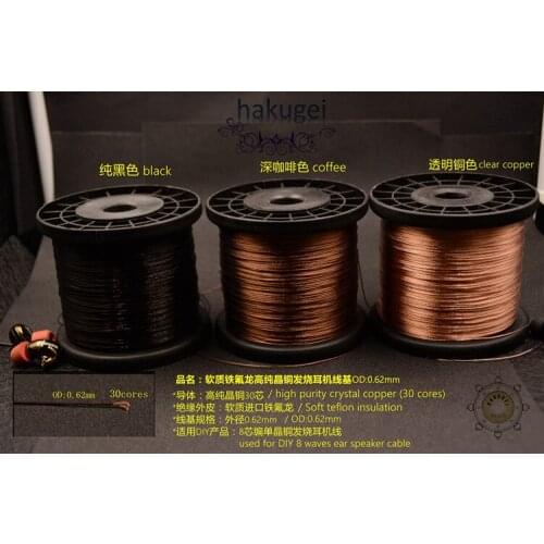 High purity crystal copper(30cores) 0.62mm 100meters