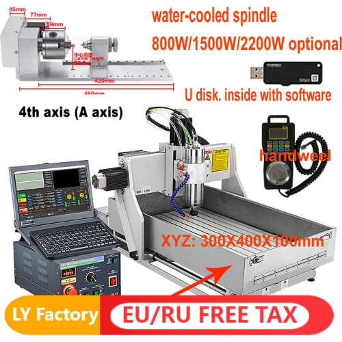 Industrial CNC Router 4030 Metal Milling Engraving Machine 3040 4 axis with handwheel Ball Screw Drilling Machine wood Router