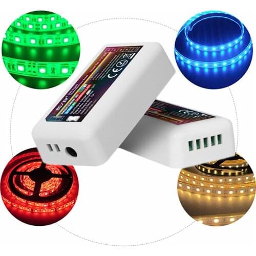 Miboxer RGB LED Controller Wireless Dimmer For Strip Tape Light.Single Color/CCT/RGB/RGW/RGB+CCT LED Strip Controller DC12V-24V