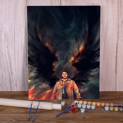 Doodles Coloring By Numbers Painting Complete Kit Acrylic Paints 40*50 Canvas Pictures Wall Decoration For Kids Handiwork