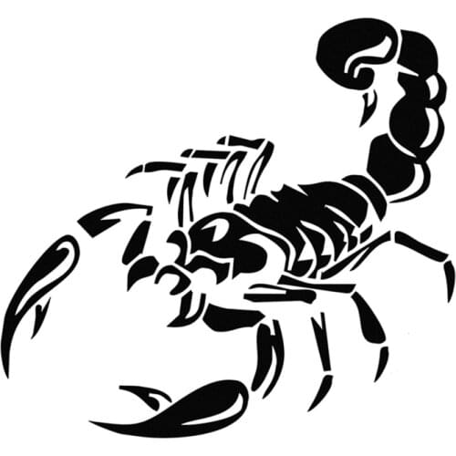 1pc 30CM New 3D Scorpion Car Stickers Black/white Car-Styling Sticker for Cars Decoration DIY Car Accessaries