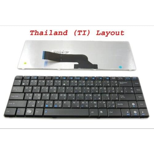 New Laptop keyboard for Asus K40 K40AB K40AF K40C K40ID K40IE K40IJ K43S K43SJ K43SV K43U Black Thai TI Version - V090478AS1