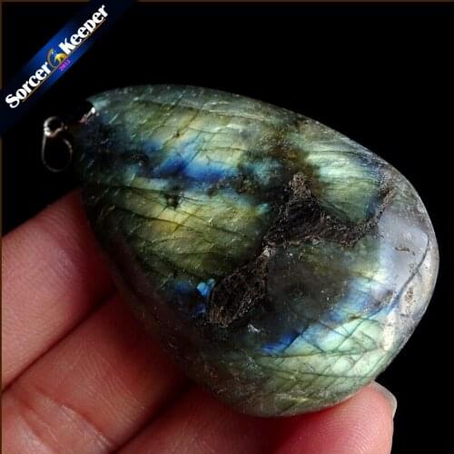 Women & Men Fashion Jewelry Pendants Necklaces With Chain Wholesale Labradorite Moonstone Quartz Stone Colares Femininos YS592