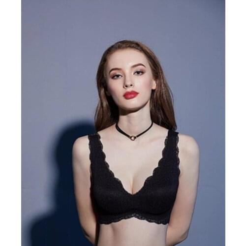 Sexy Bra Women Lace Bralette Sexy Lingerie Underwear Wireless Padded Seamless Bra Ultra Strap Padded Bras for Women