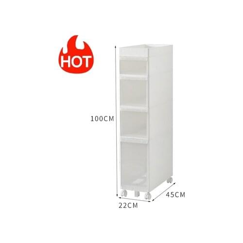 14CM quilting storage rack toilet narrow slit storage rack drawer storage cabinet bathroom quilting storage cabinet