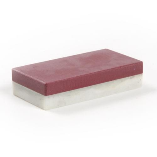 Fixmee Two Sides Ruby Natural Agate 3000&10000 Grit Knife Whetstone Sharpening Stone