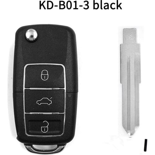5pcs/lot KEYDIY B01-3 luxury black universal Remote Control key for KD900 URG200 KD-X2/KD MINI Remote Generater with 06# blade